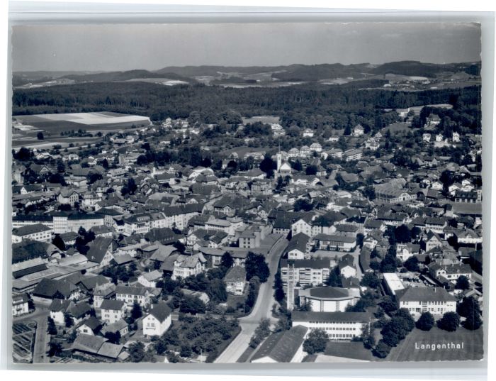 Langenthal BE Fliegeraufnahme