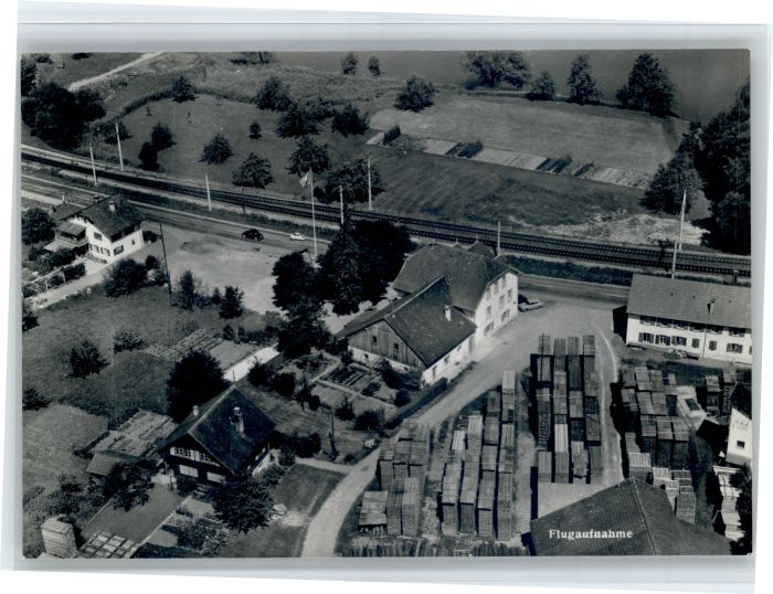 Rheinsulz Gasthaus Salmen Fliegeraufnahme