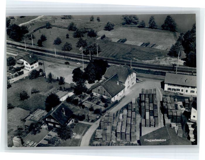 Rheinsulz Gasthaus Salmen Fliegeraufnahme