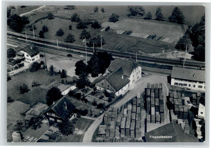Rheinsulz Gasthaus Salmen Fliegeraufnahme