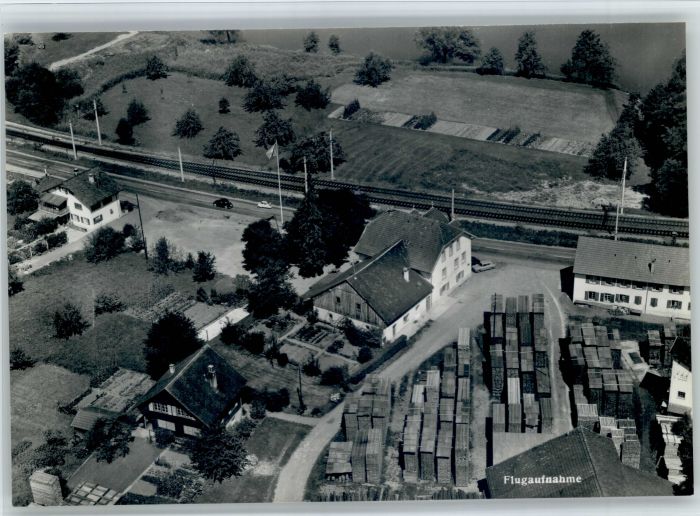 Rheinsulz Gasthaus Salmen Fliegeraufnahme