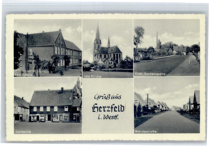 Herzfeld Westfalen Ida Kirche Woerdestrasse Ida Schule