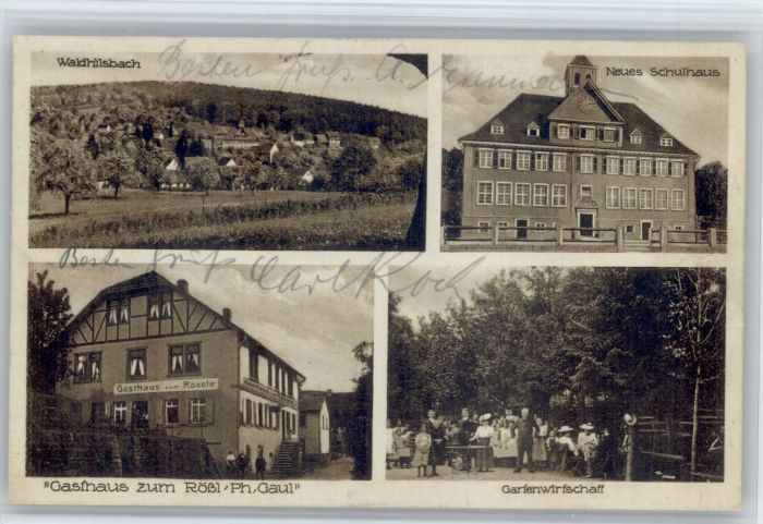Waldhilsbach Gasthaus Roessl Schule