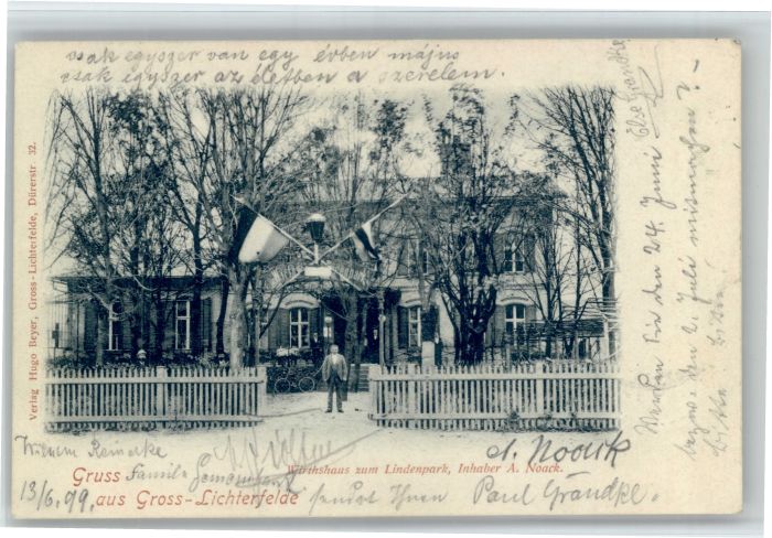 Lichterfelde Stadtteil Berlin Wirtshaus zum Lindenpark