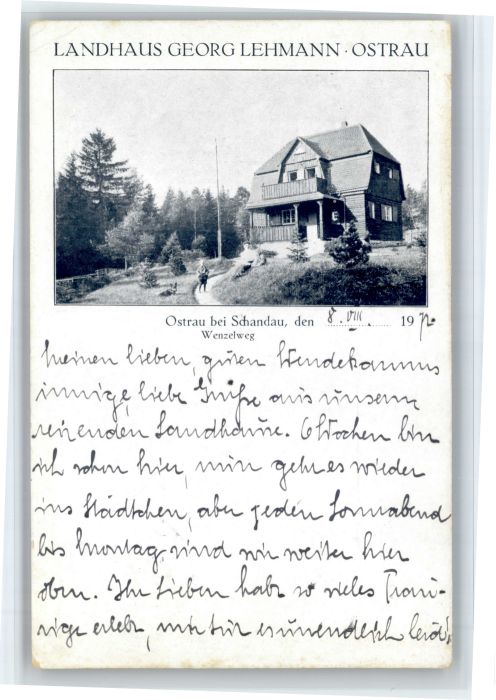 Maehrisch-Ostrau Ostrava Ostrau Stadtteil Bad Schandau Landhaus Georg Lehmann