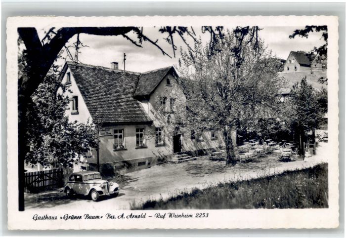 Buchklingen Odenwald Gasthaus gruener Baum
