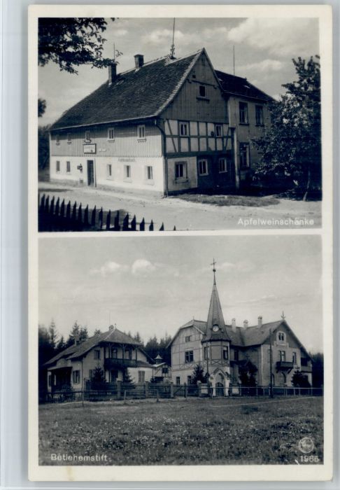 Zittau [Stempelabschlag] Apfelweinschaenke Betlehemstift