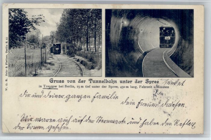 Treptow Stadtteil Berlin Tunnelbahn