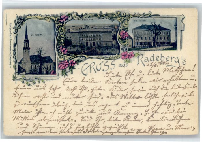 Radeberg Sachsen Kirche Schule