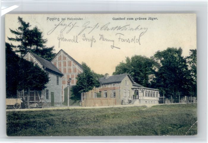 Holzminden Weser Holzminden Pipping Gasthof zum gruenen Jaeger x