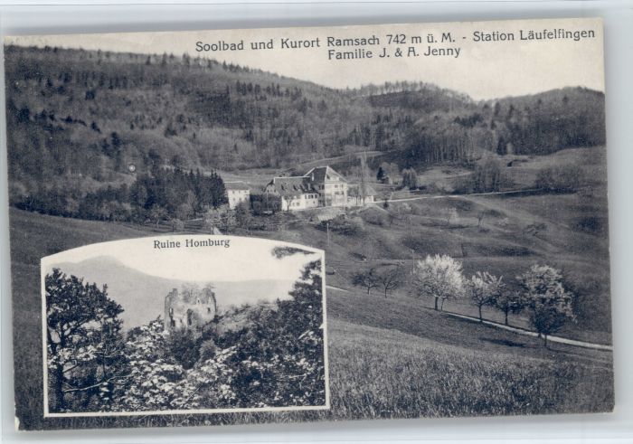 Laeufelfingen amsach Ruine Homburg