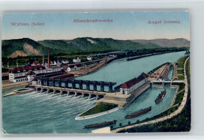 Augst Wyhlen Rheinkraftwerke