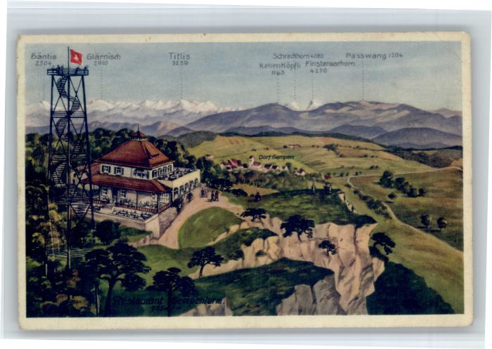 Gempen Saentis Titlis Schreckhorn Passwang