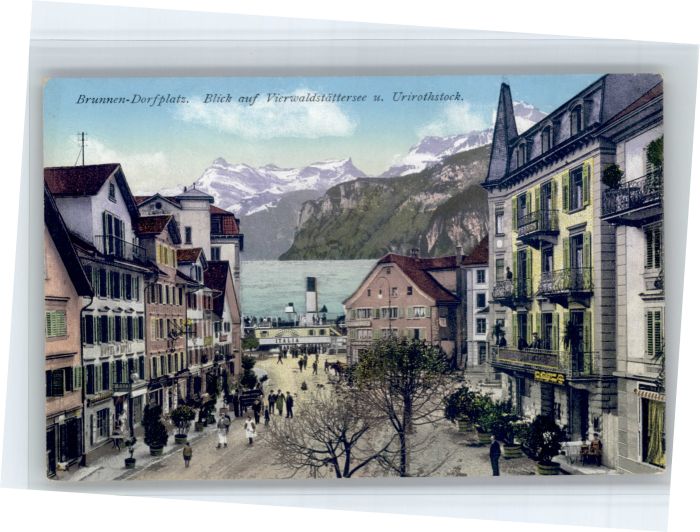 Brunnen SZ Dorfplatz Uriotstock