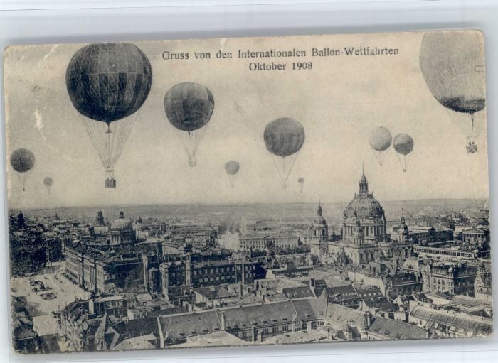Berlin [handschriftlich] Ballon Wettfahrt
