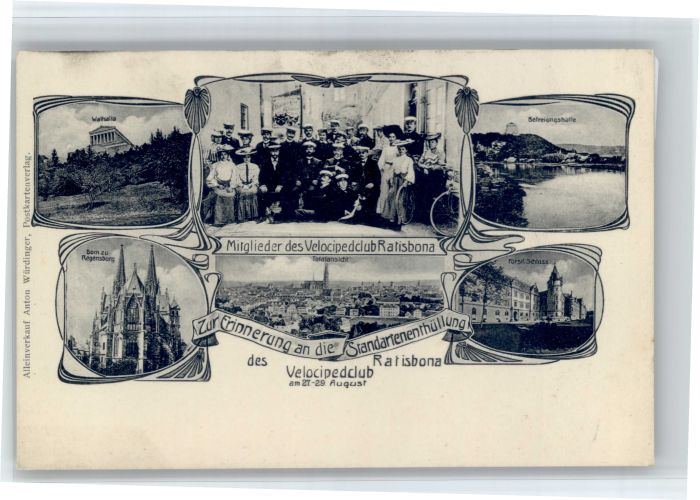 Regensburg Walhalla Befreiungshalle Schloss Dom Velocipedclub Ratisbona