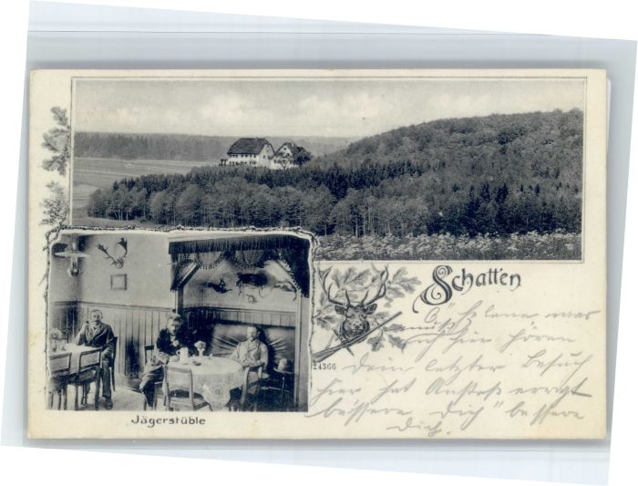 Vaihingen Stuttgart [Stempelabschlag] Schatten Jaegerstueble x