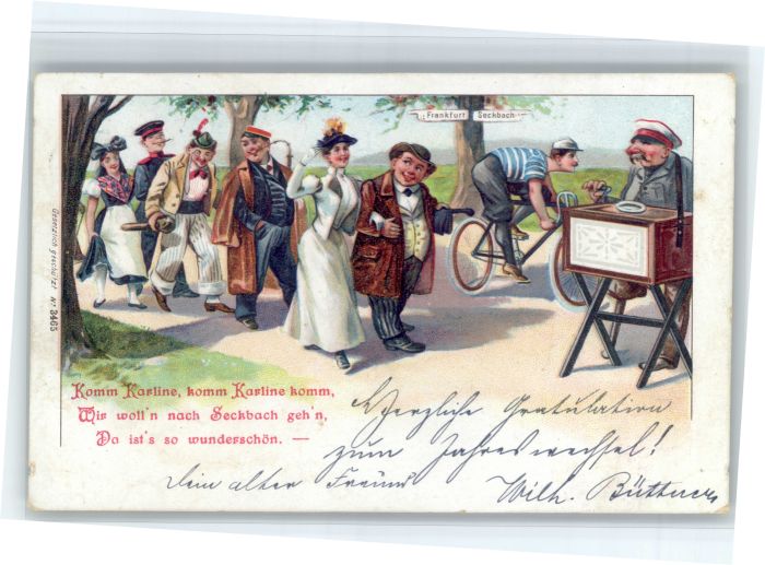 Seckbach Leierkasten Rennrad Tracht