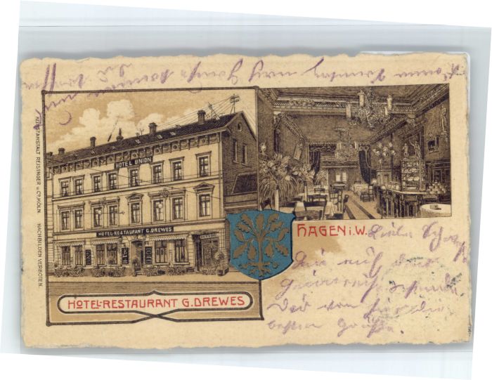 Hagen Westfalen Hotel Restaurant G. Drewes