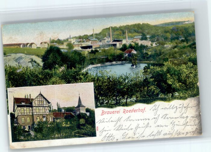 Halberstadt [Stempelabschlag] Brauerei Roederhof