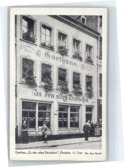 Trier Gasthaus zu den alten Deutschen Fleischstrasse 11