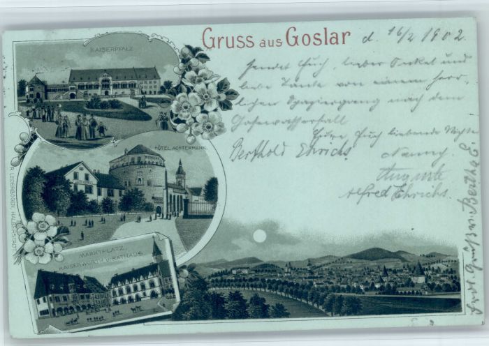 Goslar Kaiserpfalz Hotel Achtermann Marktplatz Rathaus Kaiserworth