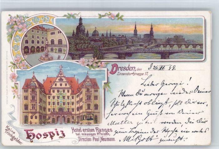 Dresden Hospiz Hotel Zinzendorfstrasse 17