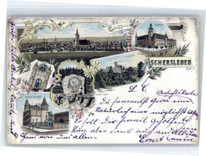 Aschersleben Post Rathaus Einethal