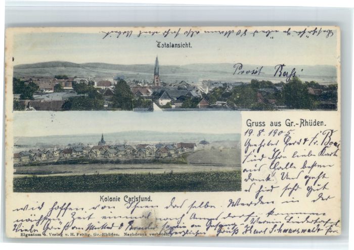 Grossrhueden olonie Carlsfund