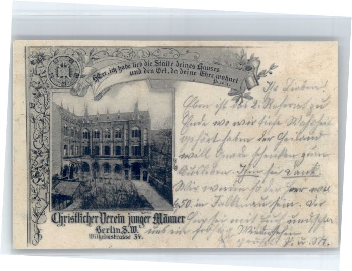 Berlin Verein junger Maenner Wilhelmstrasse 34