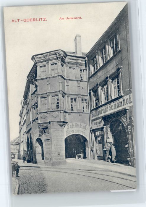 Goerlitz Sachsen Goerlitz Untermarkt