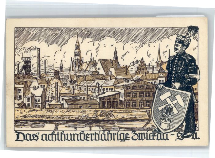 Zwickau Sachsen Zwickau Wappen Bergmann