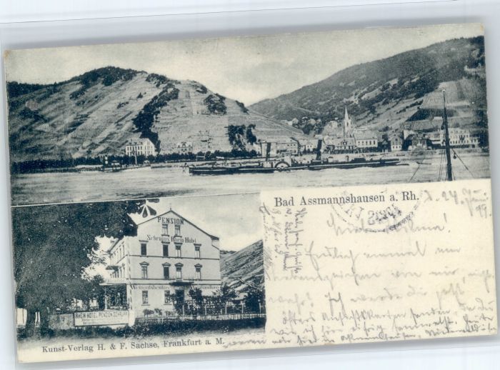 Assmannshausen Pension Schrupps Rhein-Hotel Dampfer