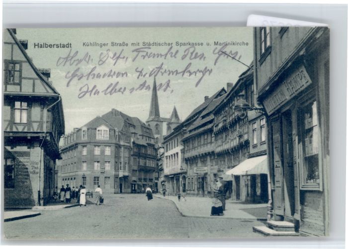 Halberstadt Kuehlinger Strasse Sparkasse Martinikirche
