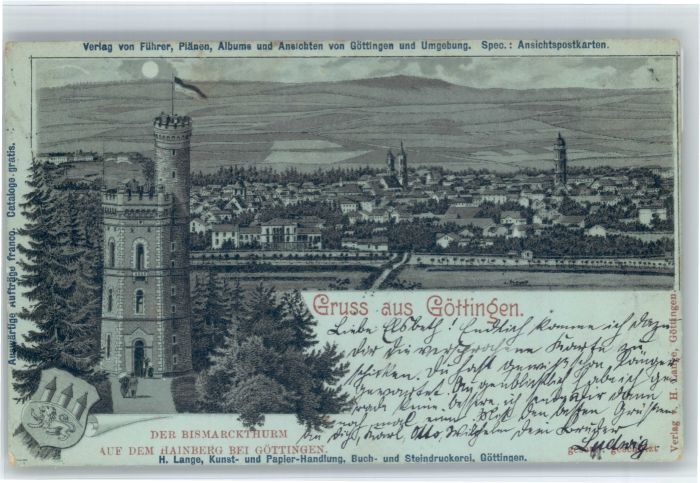Goettingen Niedersachsen Goettingen Bismarckturm