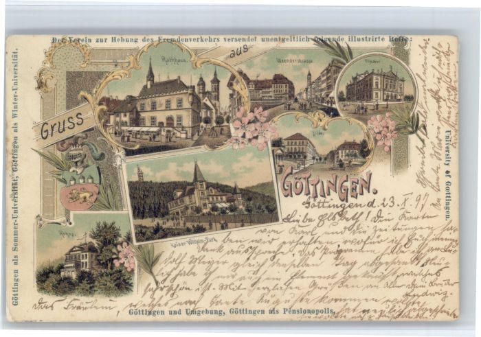 Goettingen Niedersachsen Goettingen Rathaus Weenderstrasse Theater Allee