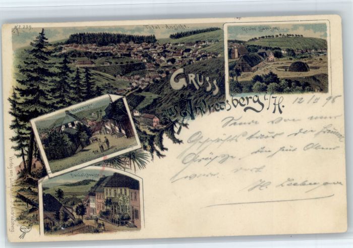 St Andreasberg Harz St Andreasberg Herrenstrasse Danielstrasse Grube Samson