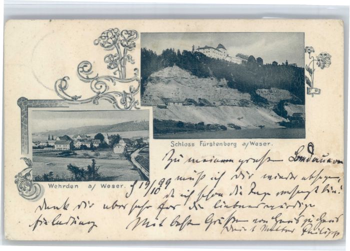 Wehrden Weser Schloss Fuerstenberg