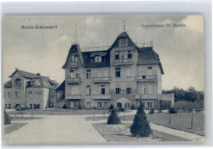 Zehlendorf Berlin Sanatorium Dr. Hauffe