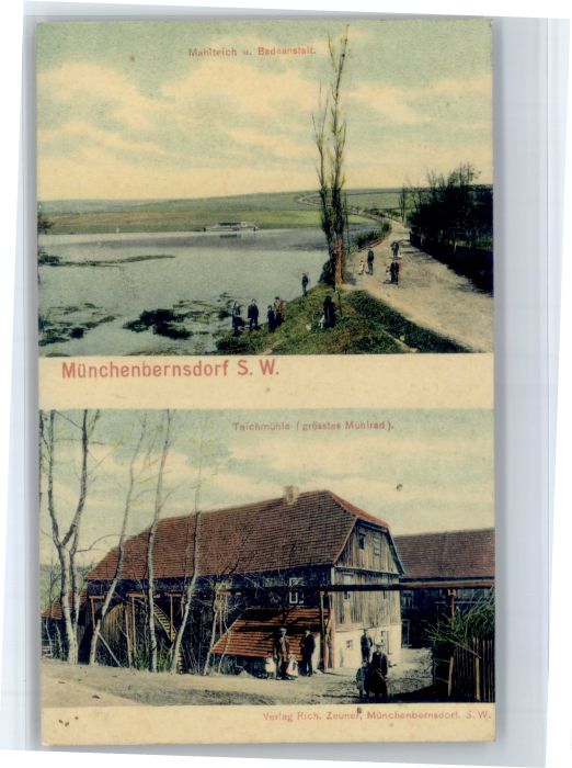 Muenchenbernsdorf ahlteich Badeanstalt Teichmuehle x