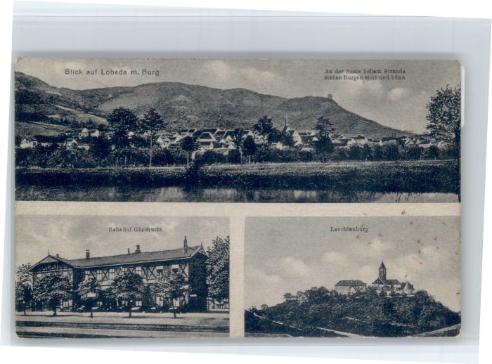 Lobeda Leuchtenburg Bahnhof Goeschwitz