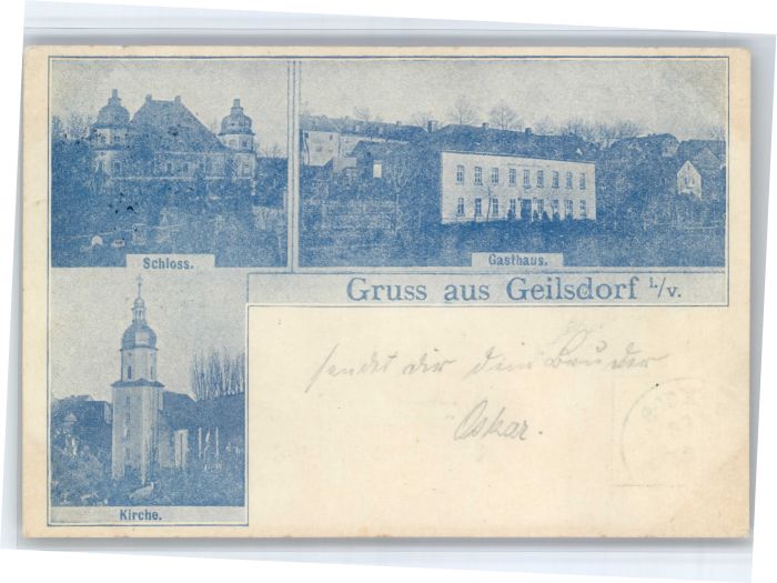 Geilsdorf Vogtland Schloss Kirche Gasthaus