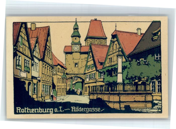 Rothenburg Tauber Roedergasse