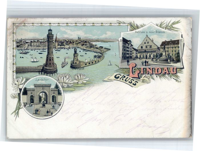 Lindau Bodensee Hafen Landtor Rathaus