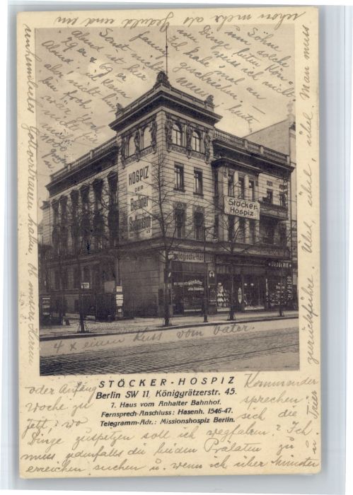 Berlin Stoecker-Hospiz Koeniggraetzerstrasse 45 x