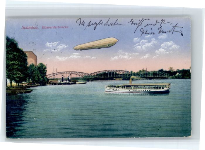 Spandau Eiswerderbruecke Zeppelin Dampfer