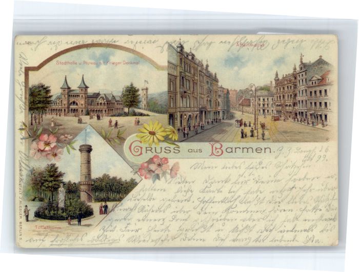 Barmen Wuppertal Barmen ? Stadthalle Altenmarkt Toelleturm