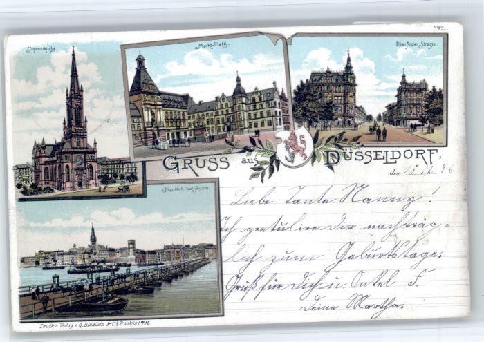 Duesseldorf ohanniskirche Marktplatz Elberfelder Strasse Schiffsbruecke x