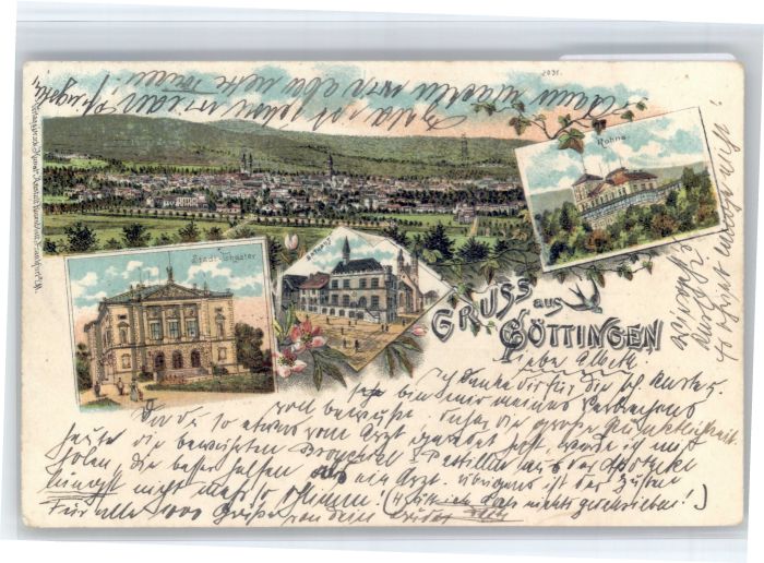 Goettingen Niedersachsen Goettingen Theater Rathaus Rohns