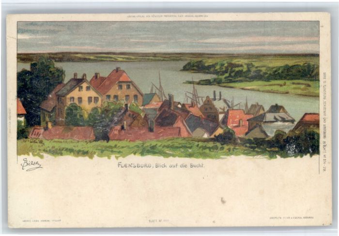 Flensburg Kuenstler C. Biese